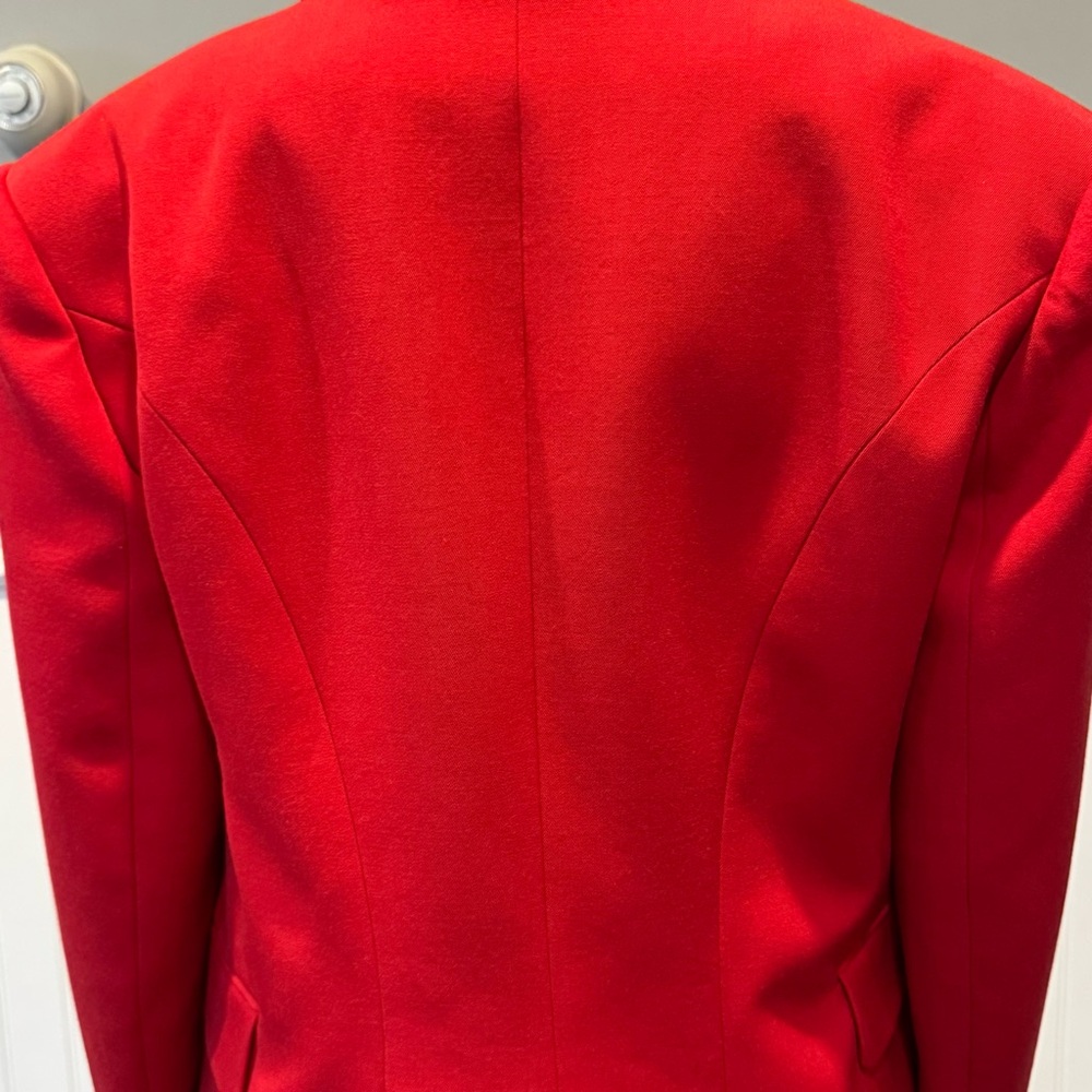 Balmain Red Blazer with Gold Buttons - Picture 10 of 13